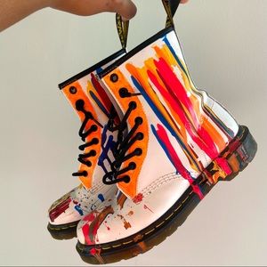 Neon Painted Dr. Martens